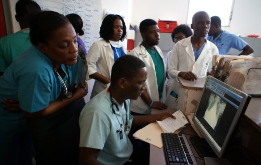 PIH partners with Zamni Lasante to offer 6 medical residency programs at University Hospital of Mirebalais—so far, 123 residents have graduated and 98% have opted to stay in Haiti, contributing to building a stronger health system.