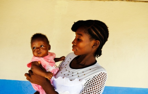Zainab Sesay, 20, received medical care social support from PIH through her second pregnancy and postnatal period.