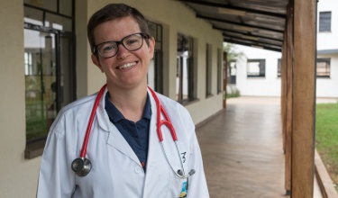 Dr. Grace Dugan at Butaro District Hospital Dr. Grace Dugan at Butaro District Hospital