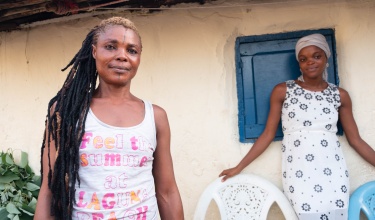 Ebola survivor in Sierra Leone