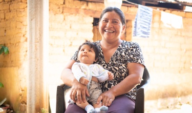 Mother and son following safe birth in Mexico