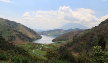 Lake Burera in northern Rwanda