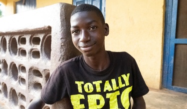 Childhood cancer survivor in West Africa