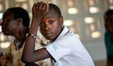 Kerefasi Wiliyamu, 14, at Lisungwi Community Hospital in Malawi