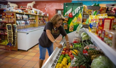 Fresh produce at a trading post on Navajo Nation