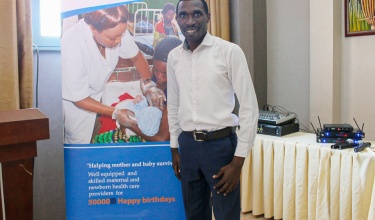 Andre Ndayambaje, health services coordinator at UGHE 