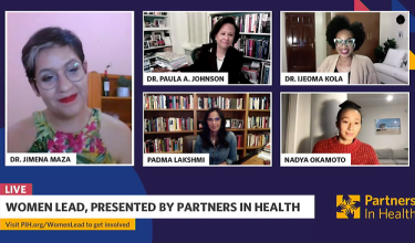 screenshot of panelists during virtual event