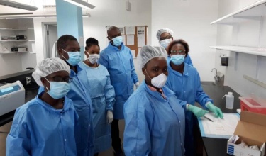 Lab staff in Haiti train on proper use of COVID-19 testing
