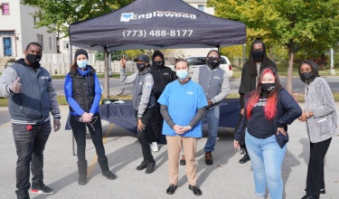 Something Good in Englewood staff prepare for COVID education and testing event