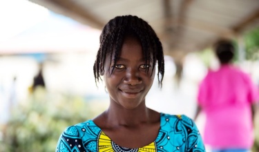 teen girl who overcame TB meningitis in Sierra Leone