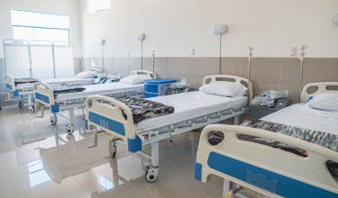 Beds at the newly opened oxygen center in Florencia de Mora.