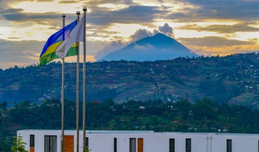 The UGHE campus at sunset.