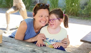 PIH Chief Nursing Officer Cory McMahon with her daughter, Mali