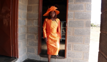 Itumeleng Nkhabu at her home
