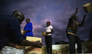 PIH prepares food packages for 1,500 families living in emergency camps following Cyclone Freddy in southern Malawi.