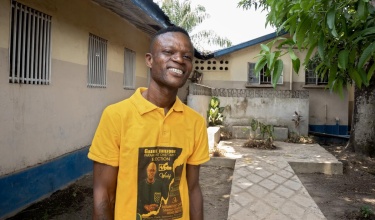Abdulai smiles outside of KGH