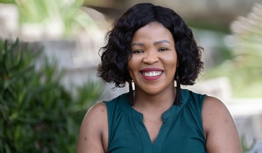 ‘Mathemba Radebe smiles