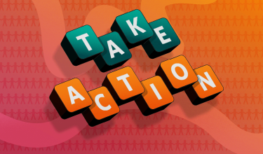 text that says "Take Action"